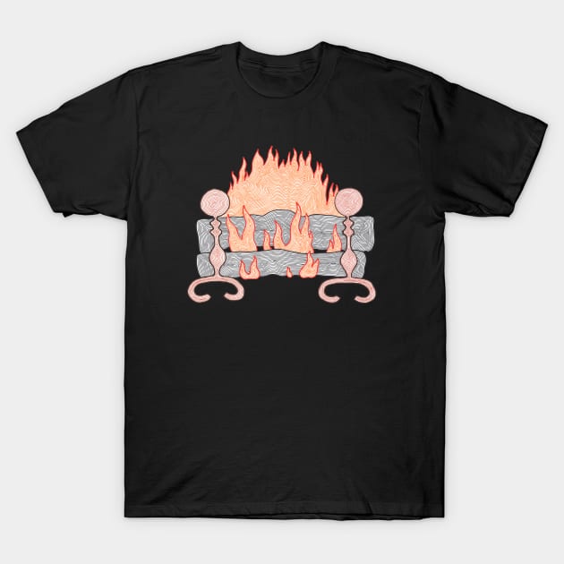 Yule Log T-Shirt by calenbundalas